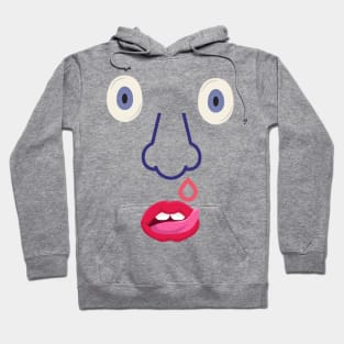 faces eyes nose mouth Hoodie